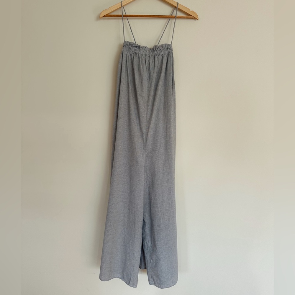 Everlane Checkered Cotton Jumpsuit
